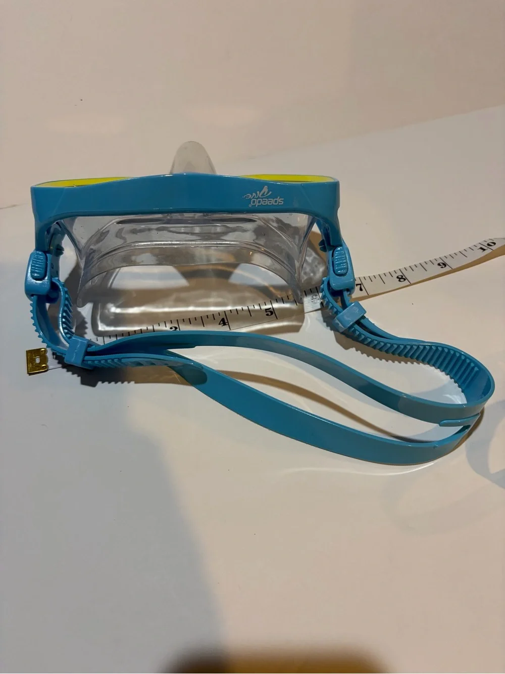 Kids Blue & Yellow Speedo Swim Mask - Lightweight Snorkel Goggles